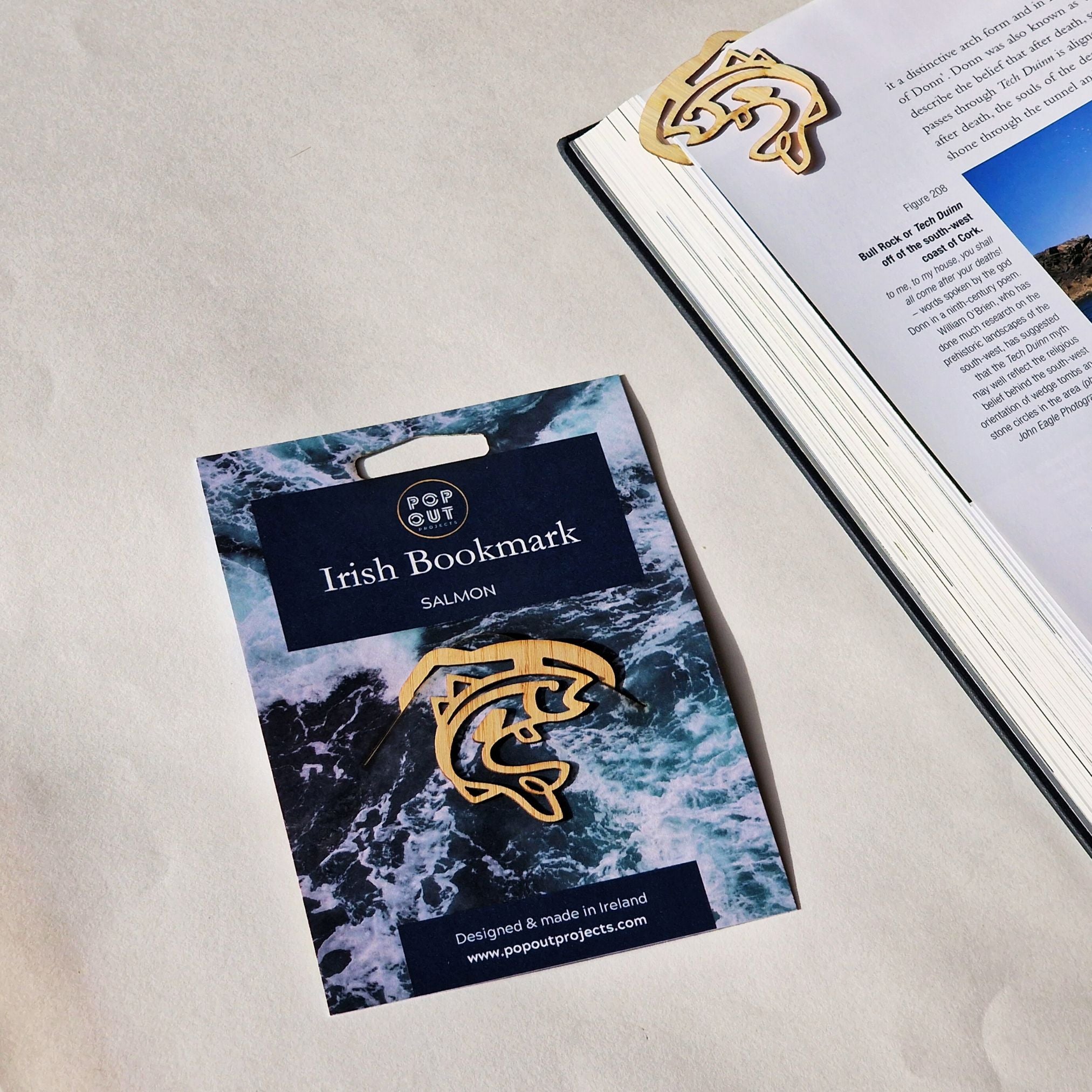 Irish wooden bookmarks