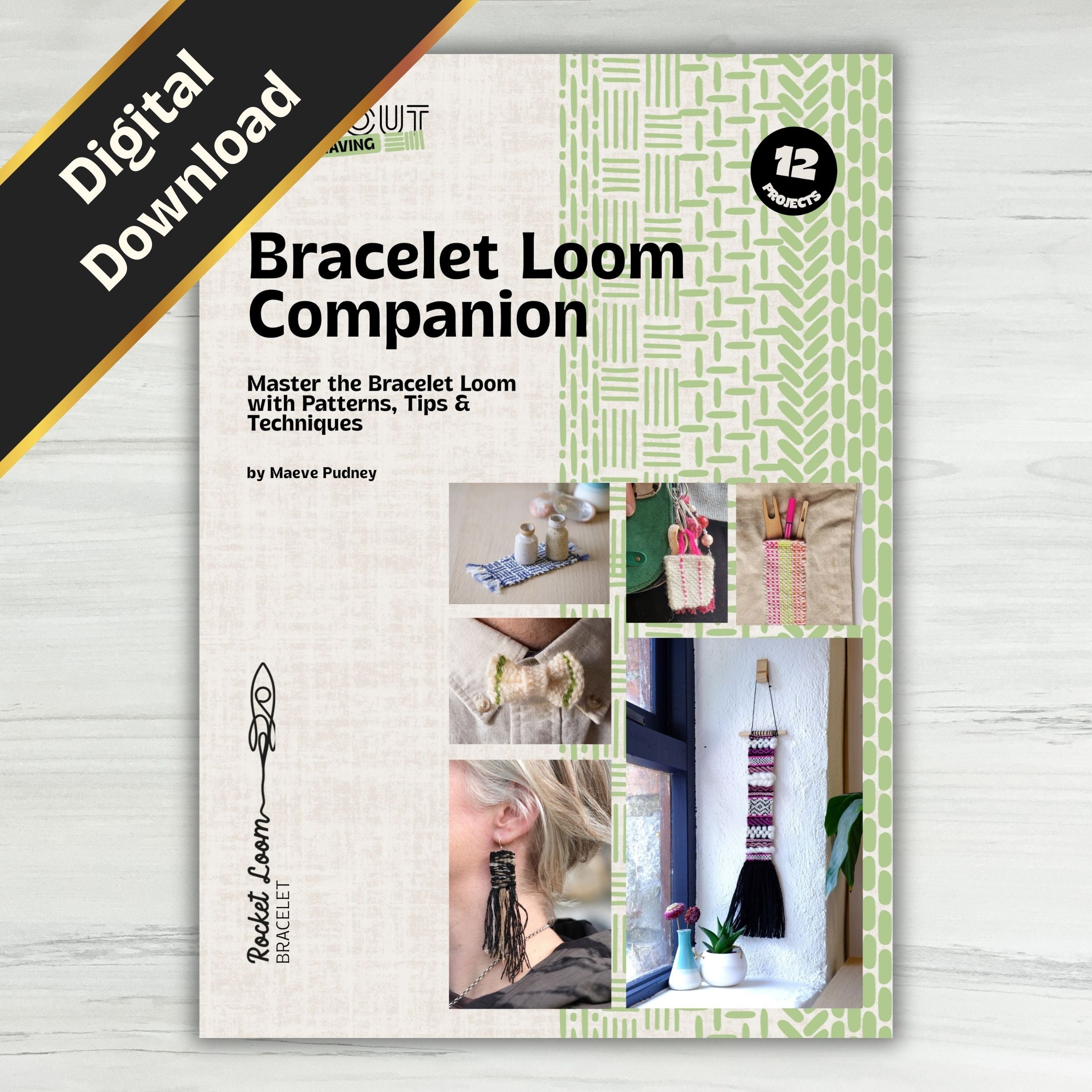 Bracelet loom project book - 12 weaving projects