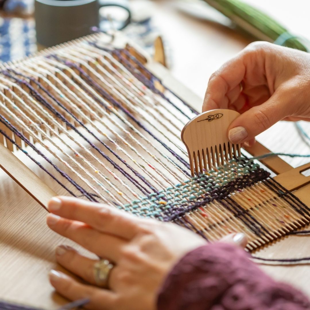 Weaving Irish Tweed on a beginners loom