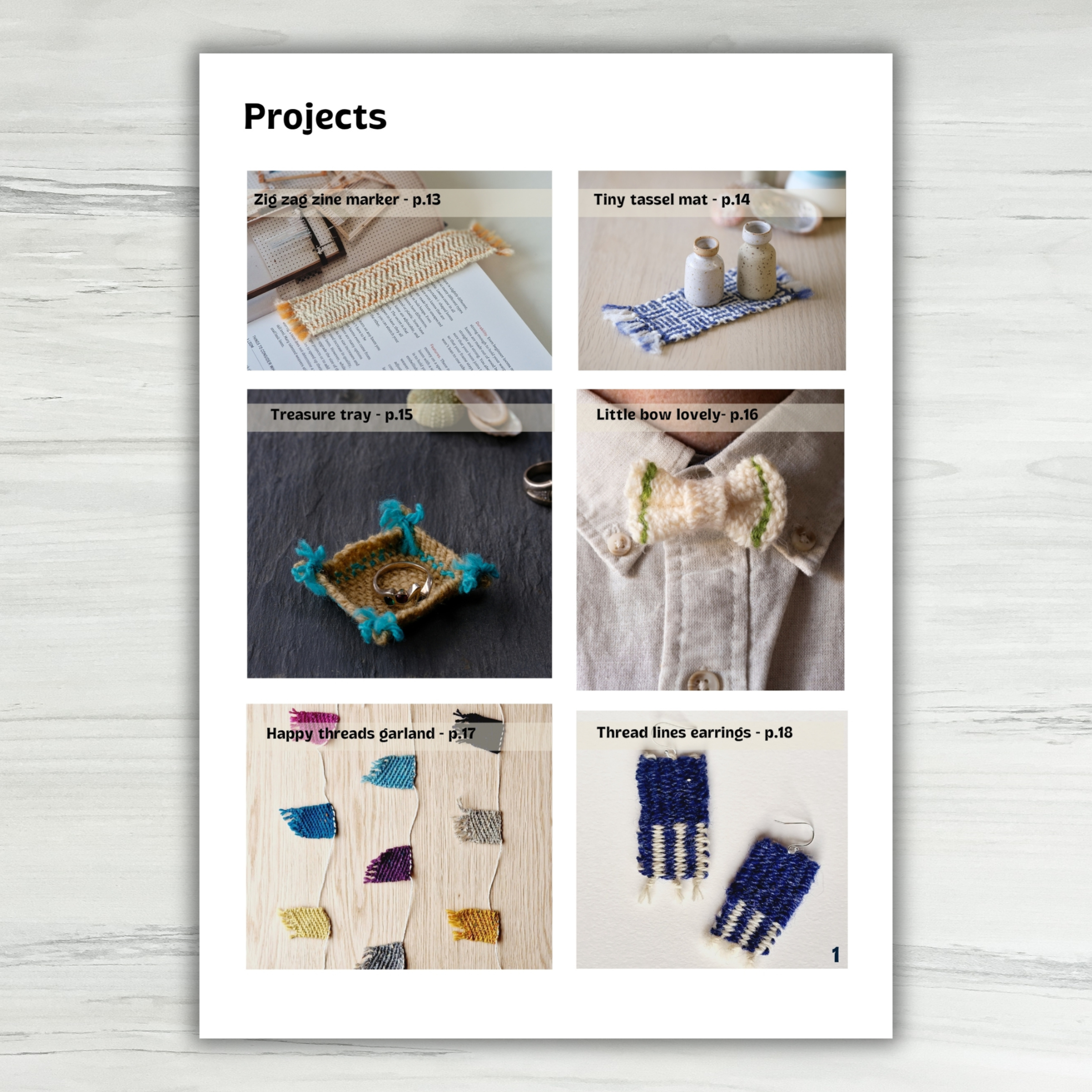 Bracelet loom companion book - 12 weaving projects