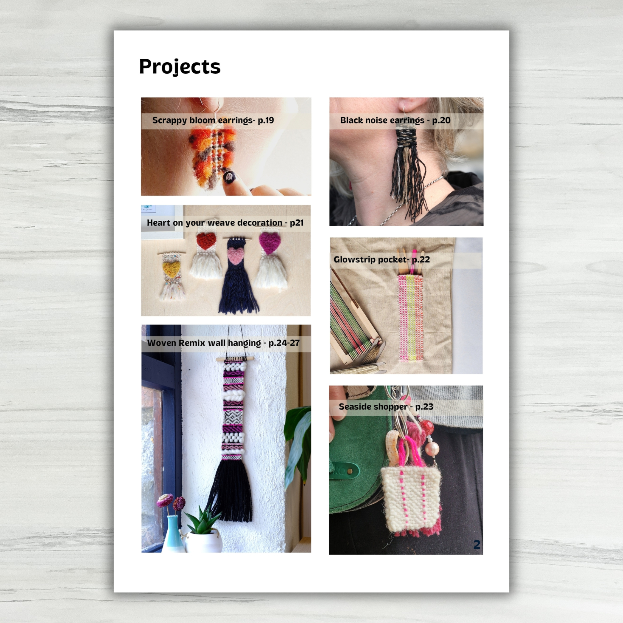 Bracelet loom companion book - 12 weaving projects