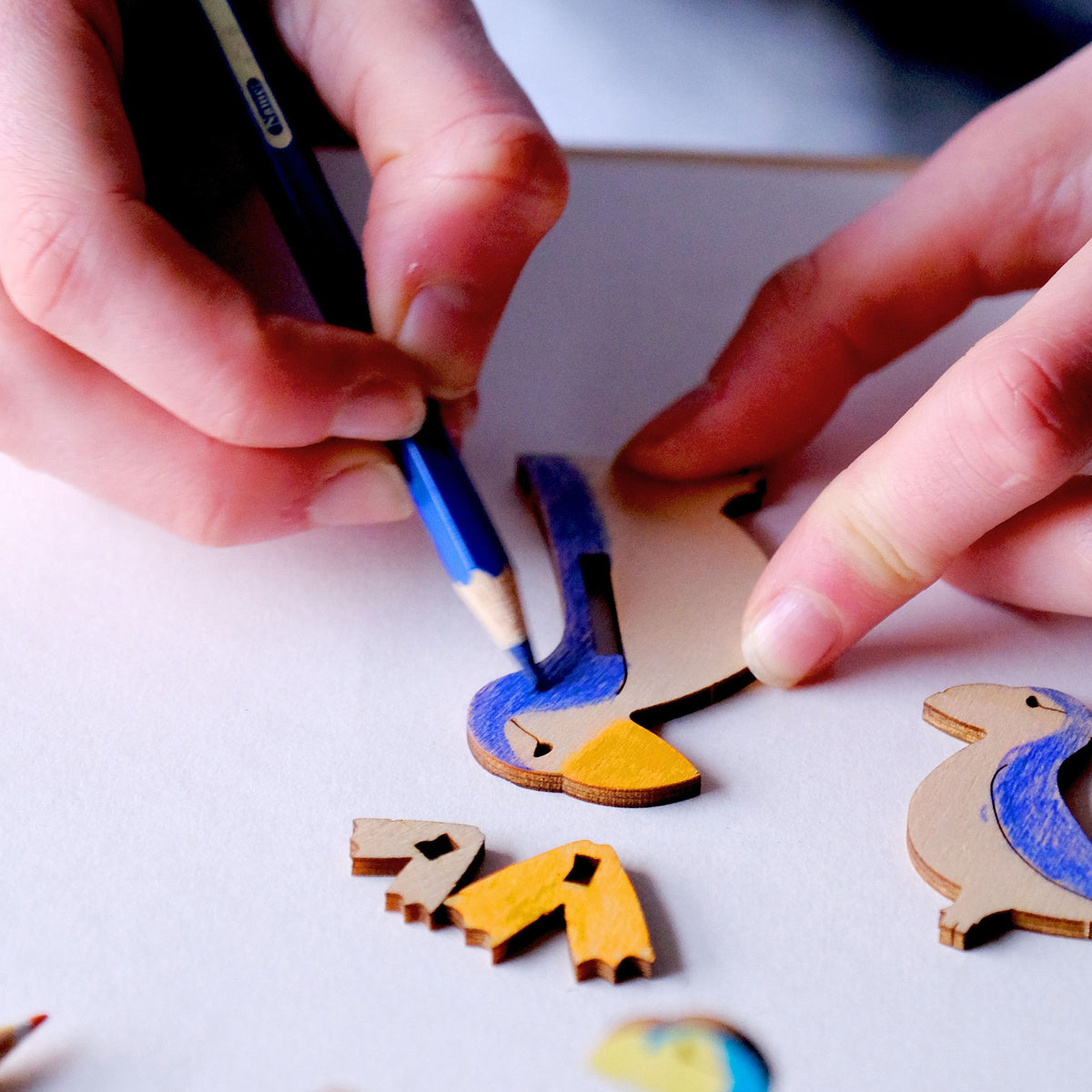 Wooden Puffin Model – Build & Paint Your Own